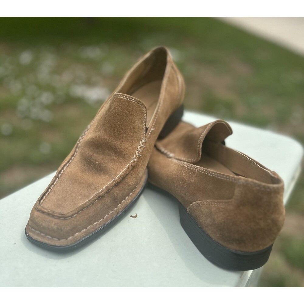 Hush Puppies Men’s Slip On Loafers In Path Root Beer Color, Size 9.5